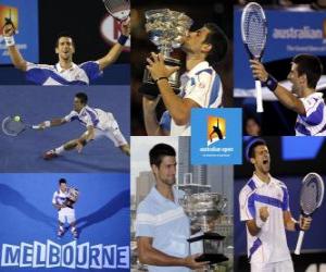 yapboz Novak Djokovic 2011 Avustralya Açık şampiyonu